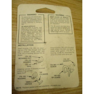 Graco GHD 517 Reverse-A-Clean Airless Spray Tip GHD517 (Pack of 2)