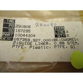 057359.927.000 Guide Liner 10044304 (Pack of 2)