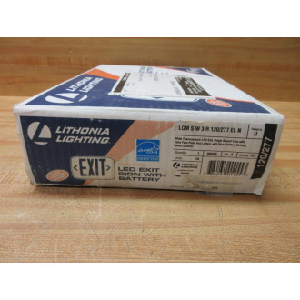 Lithonia Lighting LQM-S-W-3-R-120277-EL-N LED Exit Sign