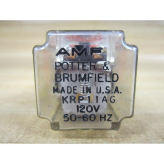 Potter & Brumfield KRP-11AG-120V AC Relay KRP-11AG-120VAC Small Crack - Used