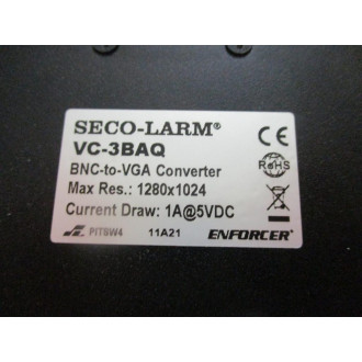 Seco-Larm VC-3BAQ BNC-to-VGA Converter VC3BAQ - New No Box