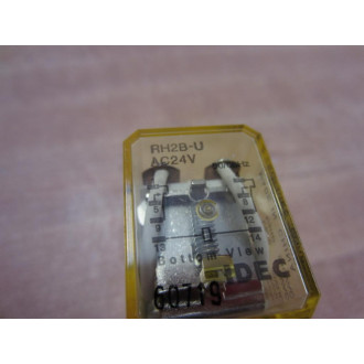 IDEC RH2B-U-AC24V Relay 24VAC RH2BUAC24V Tested - New No Box