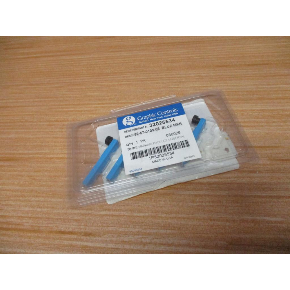 Graphic Controls 32025534 Blue Chart Marker 82-57-0103-05 (Pack of 5)