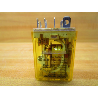 IDEC RH2B-UL-AC110-120V Relay RH2BULAC120 (Pack of 2) - Used