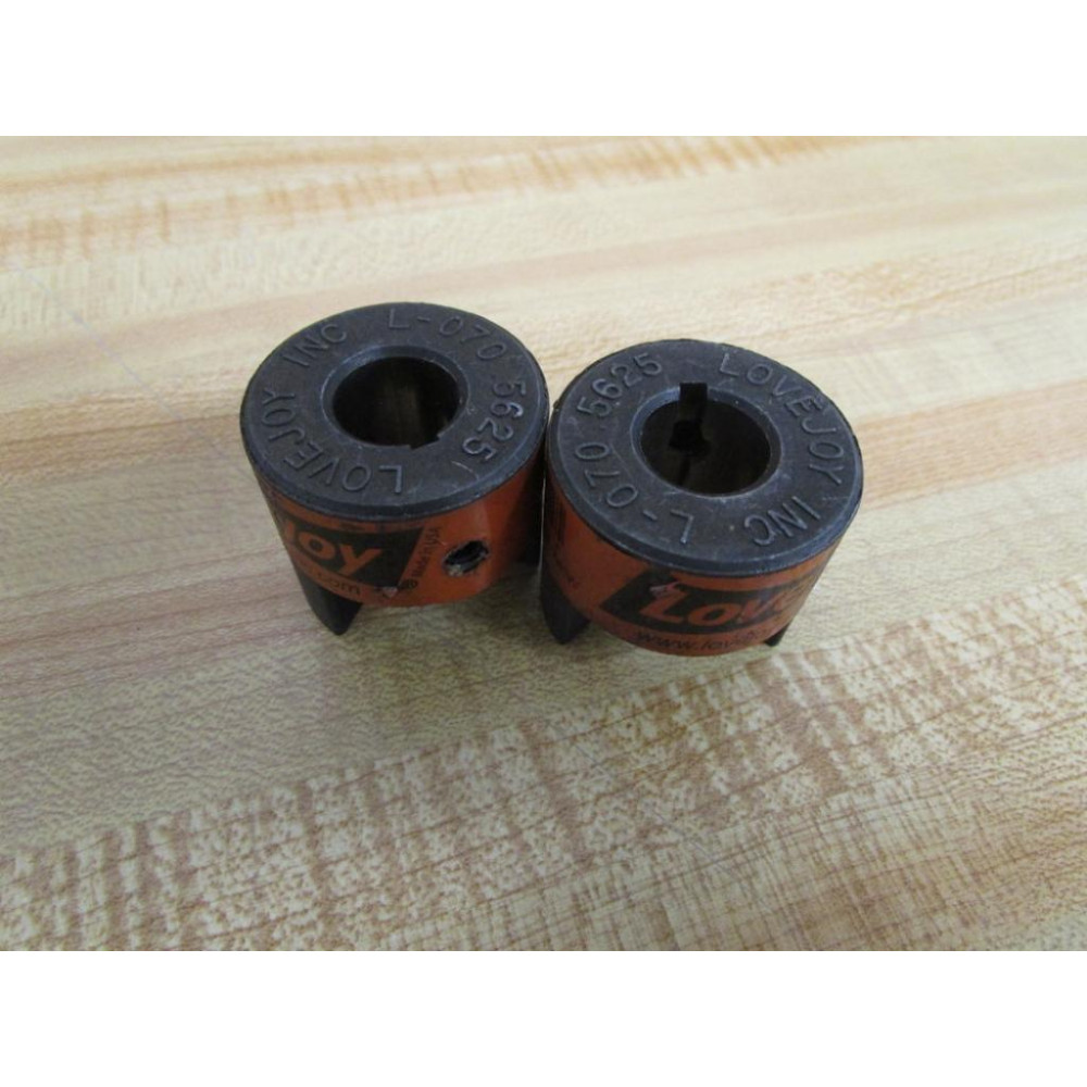Lovejoy L-070 Jaw Type Coupling .5625 916" WKW (Pack of 2) - New No Box