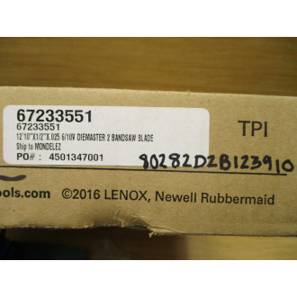 Lenox 80282D2B123910 Diemaster 2 Band Saw Blade 67233551 (Pack of 2)