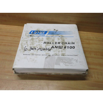 Lotus Chain 100-1-RIV Tsubaki Roller Chain 100-1