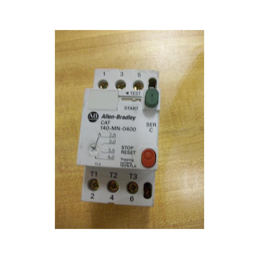 Allen Bradley 140-MN-0400 Motor Starter 140MN0400 Series C - Used