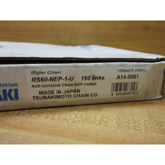 Tsubaki RS60-NEP-1-U Roller Chain RS60NEP1U 61" Length