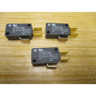 MicroSwitch V7-3E17E9 Switch V73E17E9 (Pack of 3) - New No Box