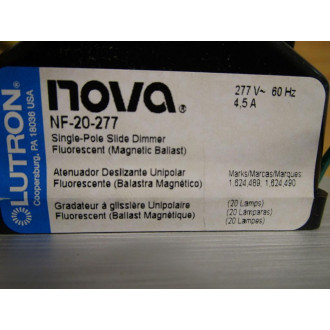 Lutron NF-20-277-WH Dimmer Fluorescent NF-20-277