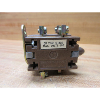 General Electric CR2940U215 GE Contact Block - New No Box