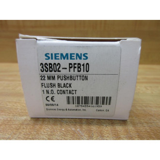 Siemens 3SB02-PFB10 Push Button 3SB02PFB10 WOut Contact Block