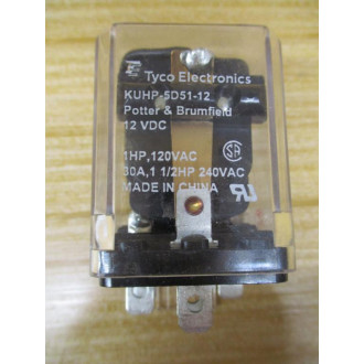 Potter & Brumfield KUHP-5D51-12VDC Tyco Relay KUHP-5D51-12 - New No Box