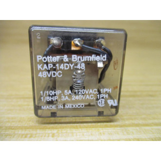 Potter & Brumfield KAP-14DY-48VDC Relay KAP-14DY-48 - New No Box