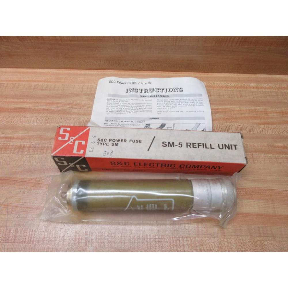 S&C Electric 132100-R4 Fuse Refill Unit SM-5
