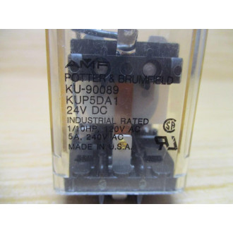 Potter & Brumfield KU-90089-24VDC Relay KUP5DA1-24VDC - Used