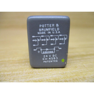Potter & Brumfield KH-4593 Relay KH-4593-24VDC - New No Box