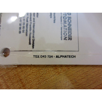 Telemecanique TSX SCM Serial Communication Installation Manual TSXD43724 - New No Box