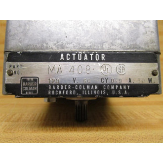 Barber-Colman MA 408 Actuator MA408 - Used