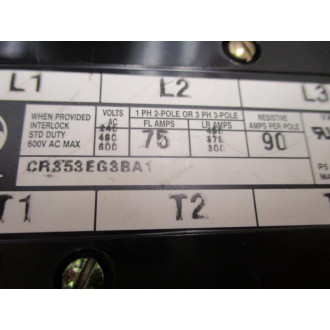 General Electric CR353EG3BA1 Contactor - Used