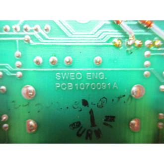 Sweo 0070088 Circuit Board PCB1070091A - Used