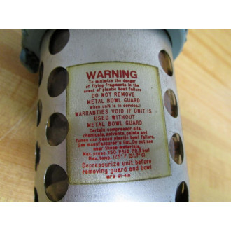 Wilkerson F23-04-000 Exhaust Muffler F2304000 WMetal Drain Cock - Used