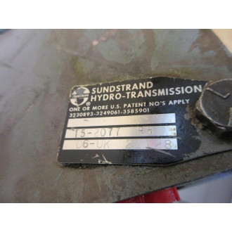 Sundstrand Hydro-Transmission 15-2077 RH Pump 06-UK - Used