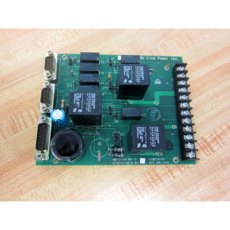 On Line Power 1625-059-01 Snubber Board 1625-059 Rev. D Rev. K - Used