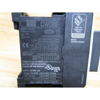 WEG CWC09 10E Reversing Contactor CWC09 - Used