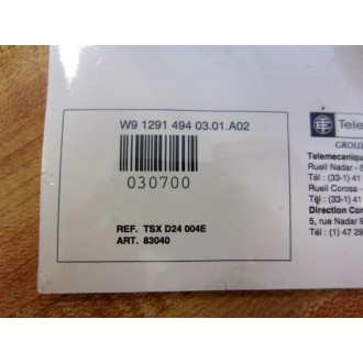 Telemecanique TSX D24 004E Reference Manual - New No Box