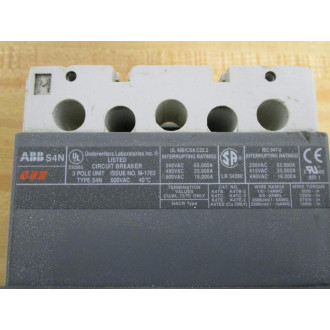 ABB S4N SACE PR211 Circuit Breaker S4NSACEPR211 AC00554713 150Amp - Used
