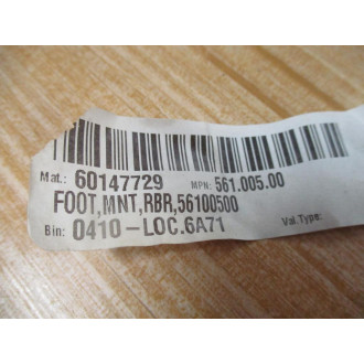 Busch 561.005.00 Rubber Foot 56100500 - New No Box