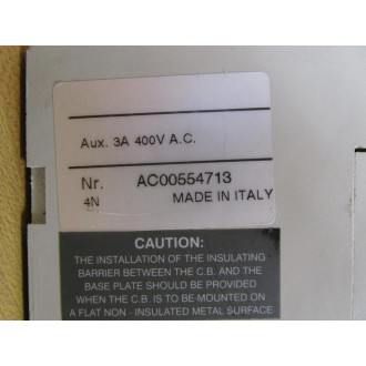 ABB S4N SACE PR211 Circuit Breaker S4NSACEPR211 AC00554713 150Amp - Used