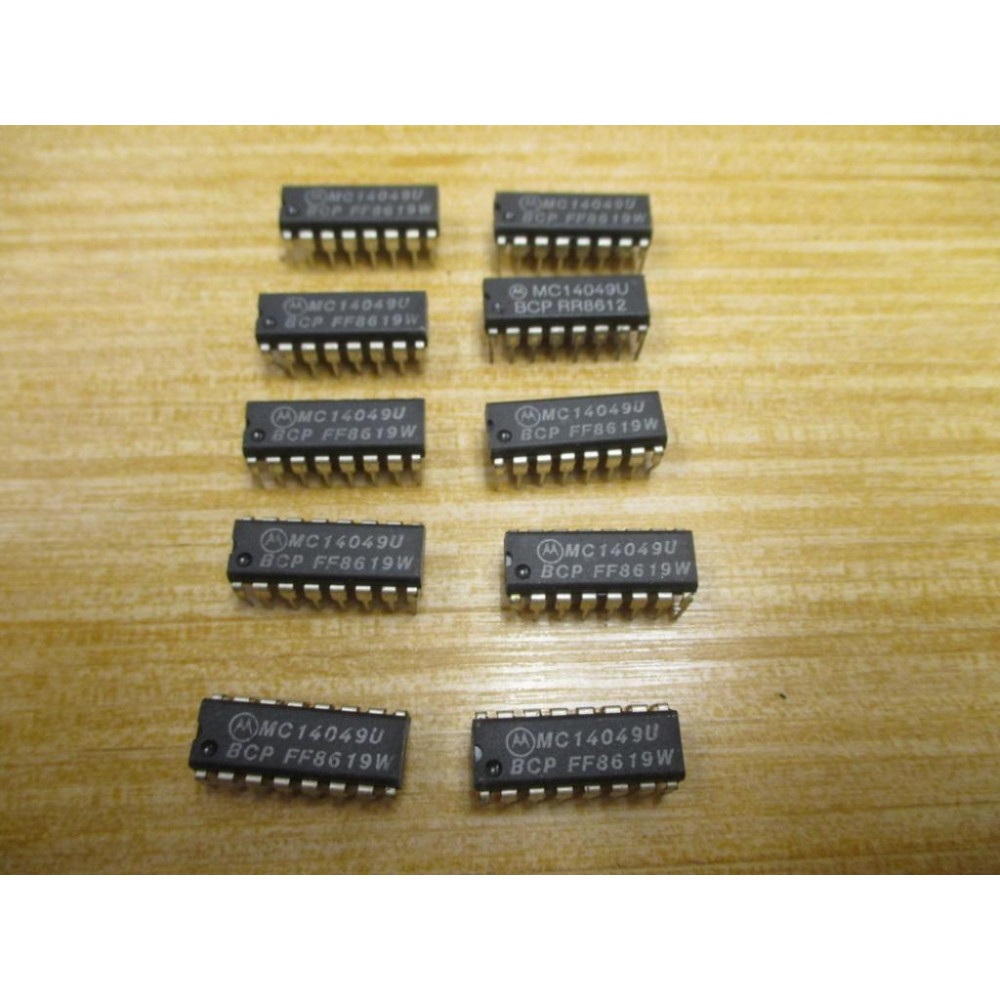 Motorola MC14049U Integrated Circuit (Pack of 10) - New No Box