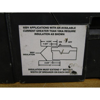 General Electric SEHA36AT0100 100A Circuit Breaker - Used