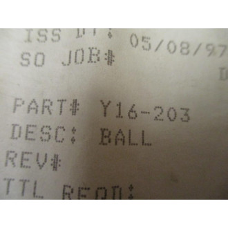Ingersoll-Rand Y16-203 Replacement Ball Y16203 (Pack of 17)