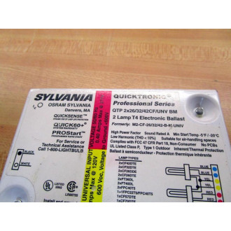 Sylvania QTP 2X263242CFUNV BM Ballast QTP2X263242CFUNVBM - New No Box