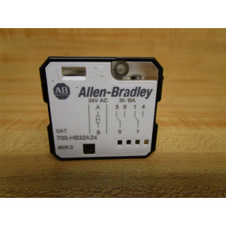 Allen Bradley 700-HB32A24-24V AC Relay 700-HB32A24-24VAC Series D - New No Box