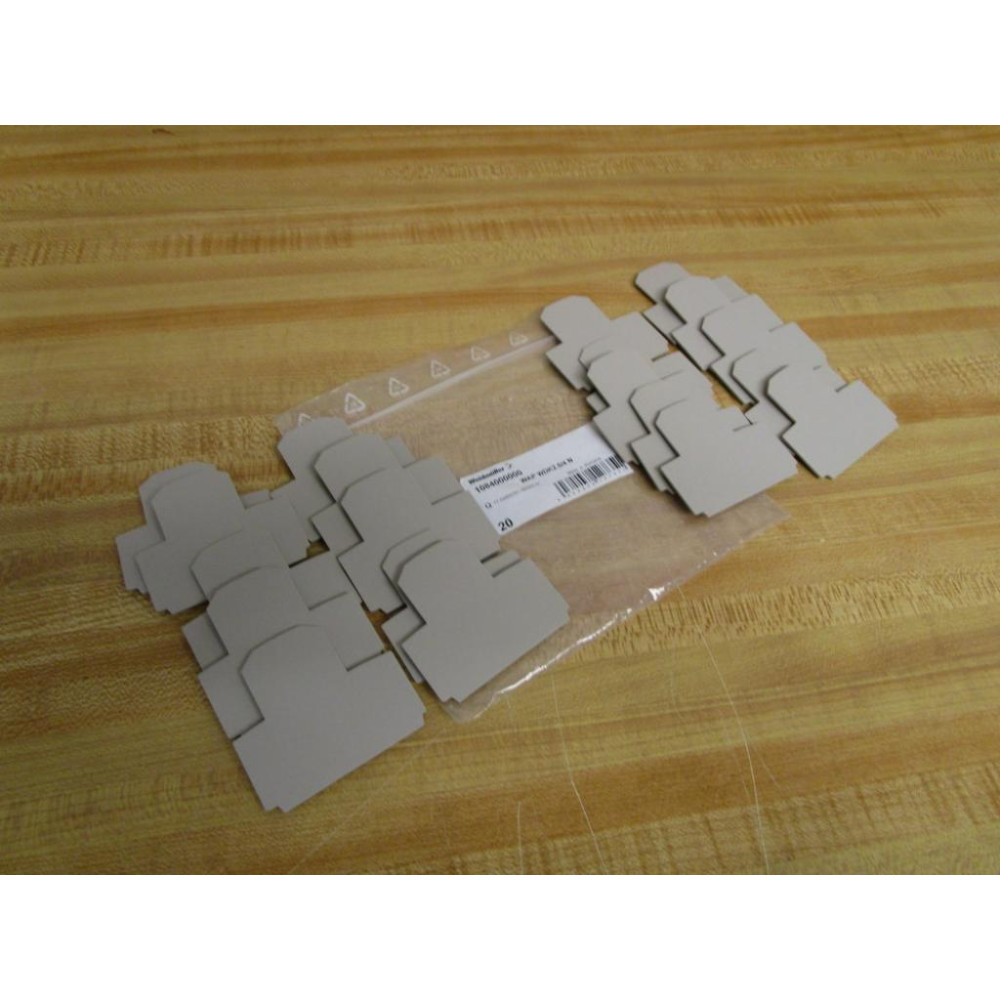 Weidmuller 1084000000 End Plate WAP WDK 2.54 N (Pack of 20)