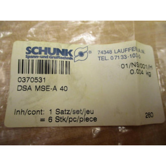 Schunk 0370531 Seal Kit DSA MSE-A 40