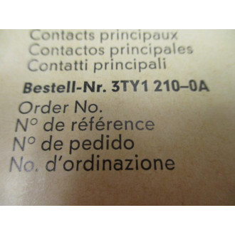 Siemens 3TY1210-0A Contact Kit 3TY12100A - New No Box
