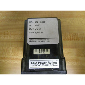 Action Pak 4081-0000 Bridge Signal Conditioner LR2272 - Used