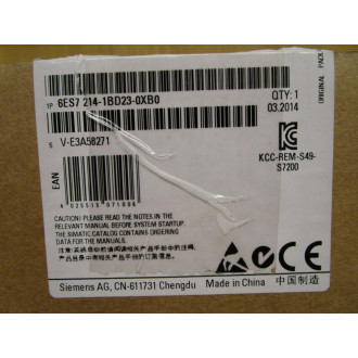 Siemens 6ES7 214-1BD21-0XB0 Power Supply Simatic S7-200 CPU 224 E-Stand 2.0