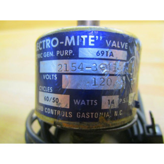 Hays Fluid Controls 2154-3011 Electro-mite Valve  691A - Used