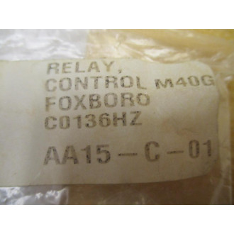 Foxboro C0136HZ Control Relay M40G - New No Box