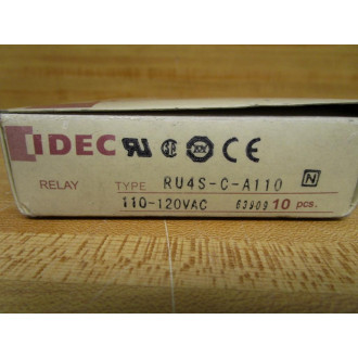 IDEC RU4S-C-A110 Relay RU4S-C-A110 110-120VAC (Pack of 10)