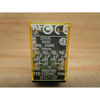 IDEC RU4S-C-A110 Relay RU4S-C-A110 110-120VAC (Pack of 10)