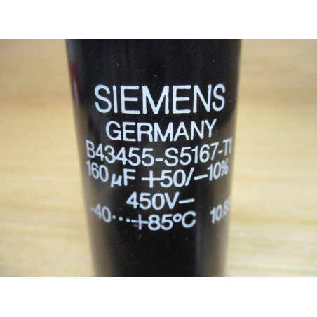 Siemens B43455-S5167-T1 Capacitor B43455S5167T1 450V 160uF - New No Box