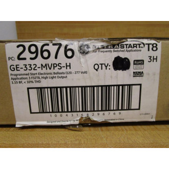 General Electric GE-332-MVPS-H Ballast GE332MVPSH GE (Pack of 9)
